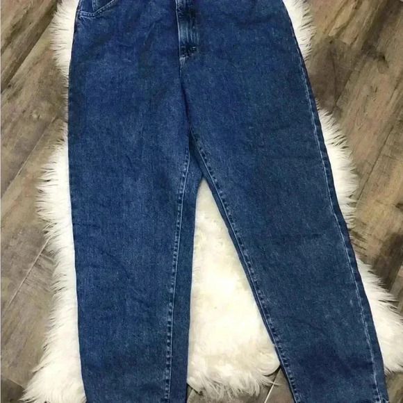 Vintage NWT Deadstock LEE Jeans 90s Super High Wasited Mom Jeans Size 14 - Picture 2 of 10